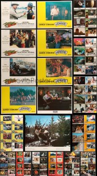 6h184 LOT OF 121 LOBBY CARDS 1960s-1980s incomplete sets from a variety of different movies!