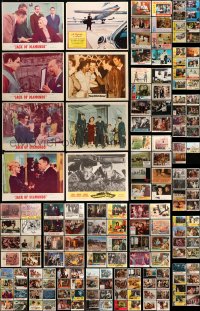 6h171 LOT OF 219 1960S LOBBY CARDS 1960s incomplete sets from a variety of different movies!