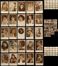6h014 LOT OF 50 GERMAN ROSS POSTCARDS 1920s-1930s portraits of Hollywood & European stars!
