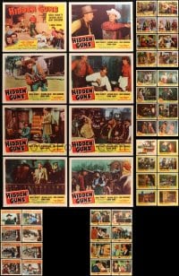 6h212 LOT OF 48 COWBOY WESTERN LOBBY CARDS 1950s-1960s complete sets of 8 from 6 different movies!