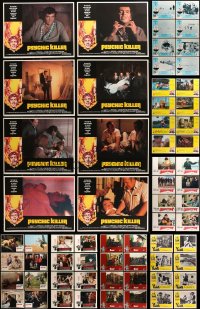 6h193 LOT OF 88 LOBBY CARDS 1960s-1970s complete sets of 8 cards from 11 different movies!