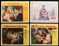 6h250 LOT OF 4 LOBBY CARDS FROM ROCK HUDSON MOVIES 1950s-1960s from four different movies!