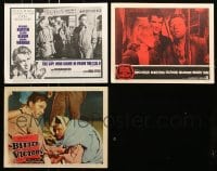 6h253 LOT OF 3 LOBBY CARDS FROM RICHARD BURTON MOVIES 1950s-1960s from three different movies!