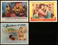 6h255 LOT OF 3 LOBBY CARDS FROM JOAN COLLINS MOVIES 1950s from three different movies!