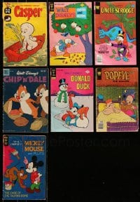 6h350 LOT OF 7 COMIC BOOKS 1950s-1970s Casper, Donald Duck, Mickey Mouse, Popeye, Chip 'n' Dale!