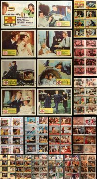 6h180 LOT OF 144 LOBBY CARDS 1950s-1970s complete sets of 8 cards from 18 different movies!