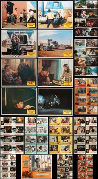 6h192 LOT OF 89 LOBBY CARDS 1970s complete sets of 8 from 11 different movies!