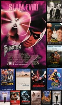 6h463 LOT OF 16 UNFOLDED MOSTLY DOUBLE-SIDED 27X40 ONE-SHEETS 1990s cool movie images!