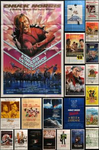 6h134 LOT OF 53 FOLDED ONE-SHEETS 1970s-1980s great images from a variety of different movies!
