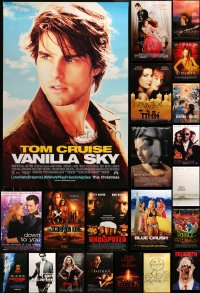 6h408 LOT OF 32 UNFOLDED MOSTLY DOUBLE-SIDED 27X40 ONE-SHEETS 1990s-2000s cool movie images!