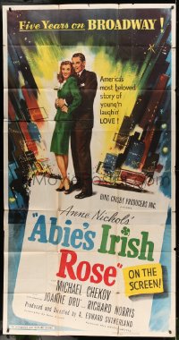 6j507 ABIE'S IRISH ROSE 3sh 1946 Joanne Dru, Anne Nichols, from the Broadway stage hit!
