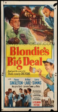 6j557 BLONDIE'S BIG DEAL 3sh 1949 Penny Singleton & Arthur Lake as Dagwood, created by Chic Young!