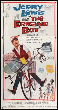 6j634 ERRAND BOY 3sh 1962 screwball Jerry Lewis breaks up Hollywood inside-out & funny-side up!