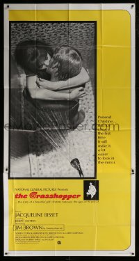 6j679 GRASSHOPPER int'l 3sh 1970 romantic image of Jacqueline Bisset making love in the shower!