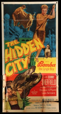 6j699 HIDDEN CITY 3sh 1950 great images of Johnny Sheffield as Bomba the Jungle Boy!