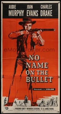 6j816 NO NAME ON THE BULLET 3sh 1959 Audie Murphy as the strangest killer who ever stalked the West!