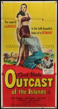 6j829 OUTCAST OF THE ISLANDS 3sh 1952 full-length art of exotic sexy Kerima, directed by Carol Reed