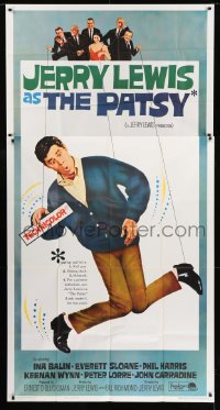 6j834 PATSY 3sh 1964 wacky image of star & director Jerry Lewis hanging from strings like a puppet!