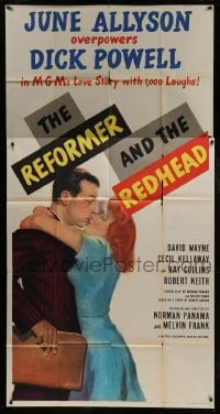 6j860 REFORMER & THE REDHEAD 3sh 1950 June Allyson overpowers Dick Powell with 1000 laughs!