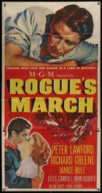 6j867 ROGUE'S MARCH 3sh 1952 Peter Lawford, Janice Rule & Richard Greene in a land of mystery!