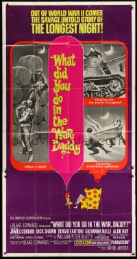 6j974 WHAT DID YOU DO IN THE WAR DADDY 3sh 1966 James Coburn, Blake Edwards, different image!