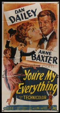 6j997 YOU'RE MY EVERYTHING 3sh 1949 full-length art of dancing Dan Dailey and Anne Baxter!