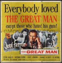 6j076 GREAT MAN 6sh 1957 Jose Ferrer exposes a great fake, with help from Julie London!
