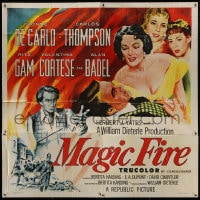 6j092 MAGIC FIRE 6sh 1955 William Dieterle, art of Yvonne De Carlo & Alan Badel as Richard Wagner!