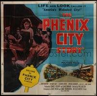 6j102 PHENIX CITY STORY 6sh 1955 classic noir, it took the military to subdue their sin!