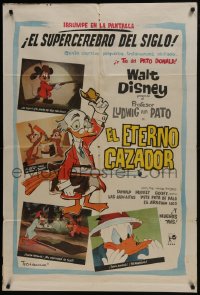 6j193 HUNTING INSTINCT Argentinean 1961 Disney, great images of Mickey, Chip & Dale, Goofy & Donald!