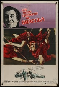6j228 SATANIC RITES OF DRACULA Argentinean 1973 Christopher Lee as Count Dracula, Vampire Brides!