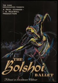 6j039 BOLSHOI BALLET INCOMPLETE English 3sh 1957 wonderful Keith Inman art of Russian dancers!