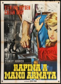 6j419 KILLING Italian 1p R1964 Stanley Kubrick classic film noir, cool completely different art