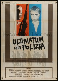 6j444 PAR LE SANG DES AUTRES Italian 1p 1974 Marc Simenon's By The Blood of Others, cool art!
