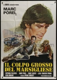 6j497 WHEN THE CITY AWAKES Italian 1p 1976 Enzo Sciotti art of Marc Porel & Raymond Pellegrin!