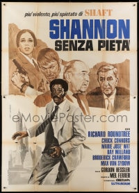 6j275 EMBASSY Italian 2p 1972 English Richard Roundtree, Chuck Connors, Piovano art, rare!