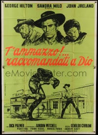 6j321 TRUSTING IS GOOD...SHOOTING IS BETTER Italian 2p 1968 cool spaghetti western art!