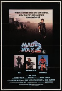 6k454 MAD MAX 2: THE ROAD WARRIOR Aust 1sh 1981 George Miller, Mel Gibson returns in Mad Max sequel!