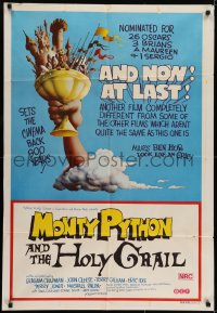 6k456 MONTY PYTHON & THE HOLY GRAIL Aust 1sh 1975 Chapman, John Cleese, Terry Gilliam classic!