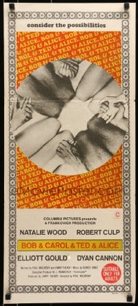 6k524 BOB & CAROL & TED & ALICE Aust daybill 1969 Natalie Wood, Gould, Dyan Cannon, Robert Culp!