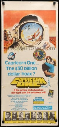 6k545 CAPRICORN ONE Aust daybill 1978 Elliott Gould, James Brolin, the 30 billion dollar hoax!