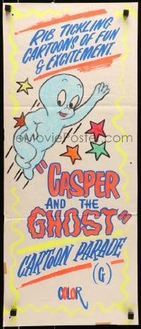 6k552 CASPER & THE GHOST Aust daybill 1970s rib tickling cartoons of fun & excitement, different!