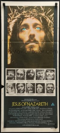 6k706 JESUS OF NAZARETH Aust daybill 1977 Franco Zeffirelli directed, Robert Powell!