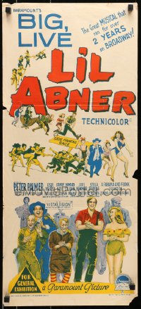 6k748 LI'L ABNER Aust daybill 1959 sexy Julie Newmar, Peter Palmer, from Al Capp's comic!
