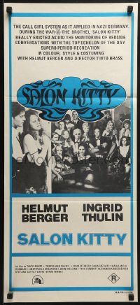 6k771 MADAM KITTY Aust daybill 1976 depraved, decadent, damned, Tinto Brass, Salon Kitty!