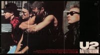 6k969 U2 RATTLE & HUM Aust daybill 1988 great horizontal image of entire band