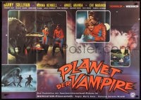 6k290 PLANET OF THE VAMPIRES German 33x47 1969 Mario Bava, cool different sci-fi horror images!