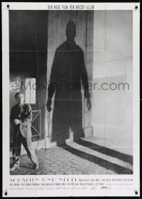 6k294 SHADOWS & FOG German 33x47 1992 cool photographic image of Woody Allen by Kleeger & Hamill!