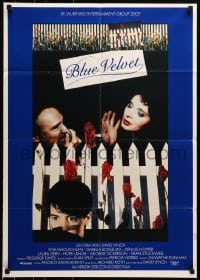 6k308 BLUE VELVET German 1987 David Lynch directed, Isabella Rossellini, Dennis Hopper, MacLachlan!