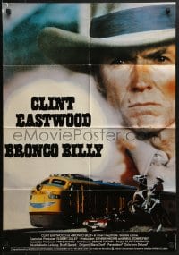6k309 BRONCO BILLY German 1980 Clint Eastwood directs & stars, different train image!